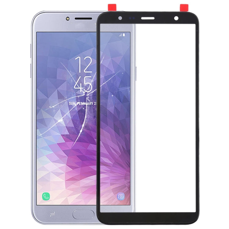 For Galaxy J4+ / J6+ / J610 Front Screen Outer Glass Lens (Black) - Outer Glass Lens by buy2fix | Online Shopping UK | buy2fix