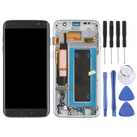 Original Super AMOLED Material LCD Screen and Digitizer Full Assembly(with Frame / Charging Port Flex Cable / Power Button Flex Cable / Volume Button Flex Cable) for Galaxy S7 Edge / G935F / G935FD(Black) - Flex Cable by buy2fix | Online Shopping UK | buy2fix