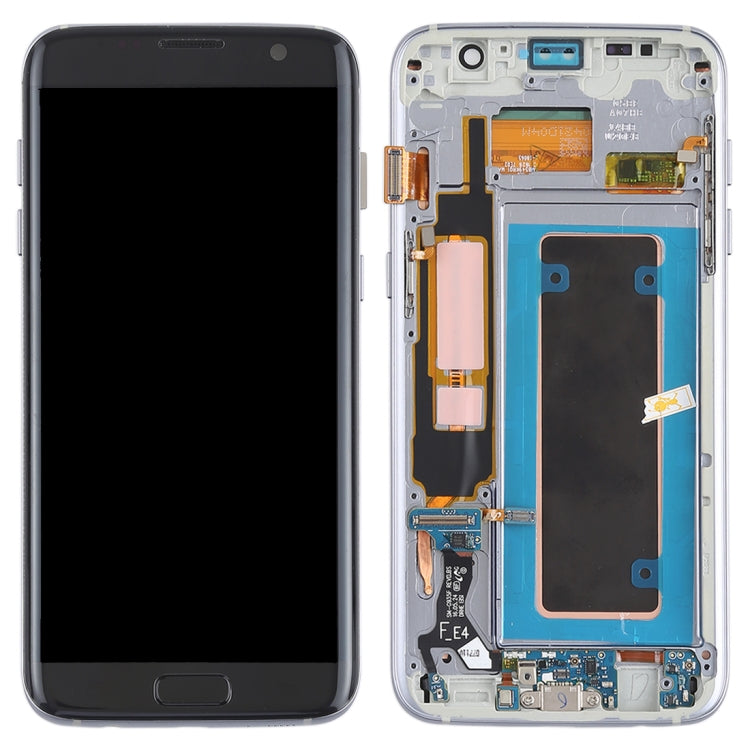 Original Super AMOLED Material LCD Screen and Digitizer Full Assembly(with Frame / Charging Port Flex Cable / Power Button Flex Cable / Volume Button Flex Cable) for Galaxy S7 Edge / G935F / G935FD(Black) - Flex Cable by buy2fix | Online Shopping UK | buy2fix
