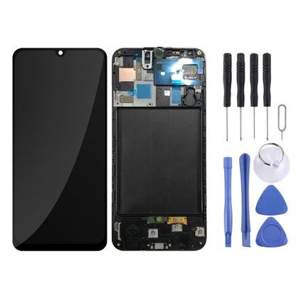 Original LCD Screen with Frame for Galaxy A50 SM-A505F with Digitizer Full Assembly(Black) - LCD Screen by buy2fix | Online Shopping UK | buy2fix