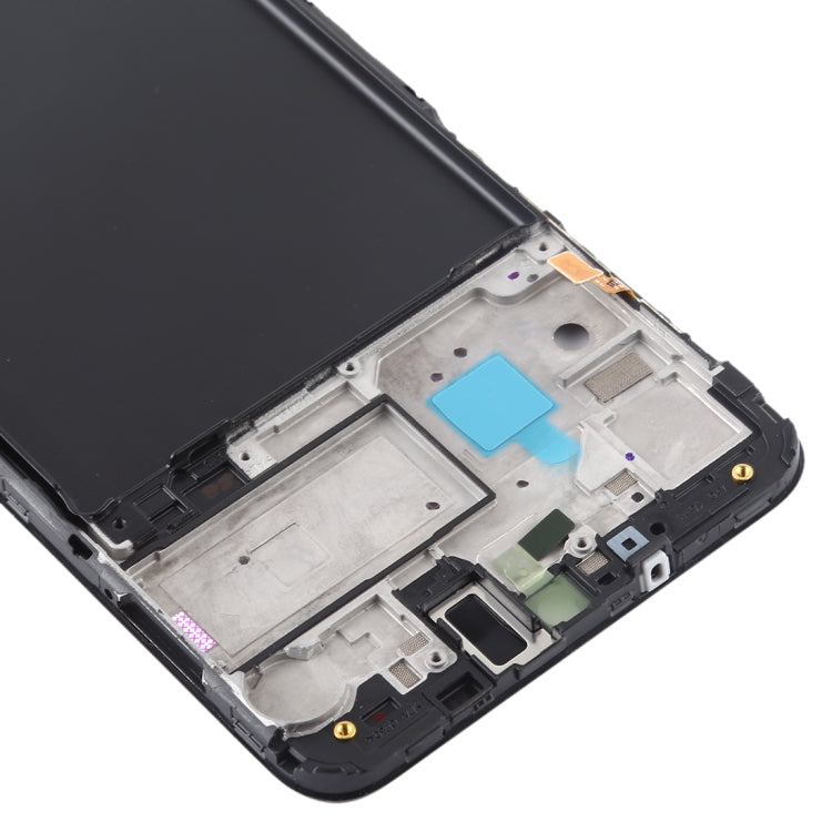 For Galaxy A10  Front Housing LCD Frame Bezel Plate (Black) - Frame Bezel Plate by buy2fix | Online Shopping UK | buy2fix