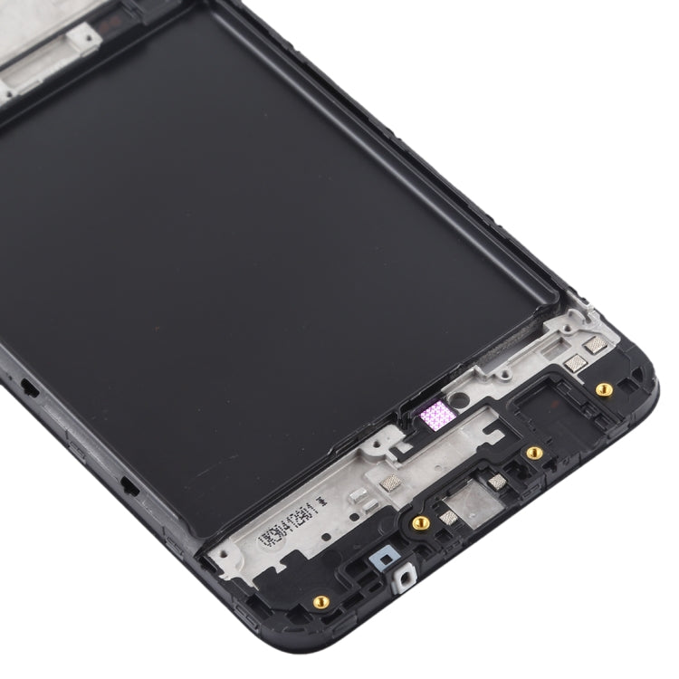 For Galaxy A10  Front Housing LCD Frame Bezel Plate (Black) - Frame Bezel Plate by buy2fix | Online Shopping UK | buy2fix