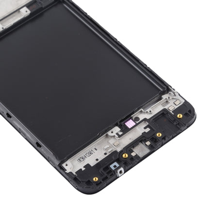 For Galaxy A10  Front Housing LCD Frame Bezel Plate (Black) - Frame Bezel Plate by buy2fix | Online Shopping UK | buy2fix