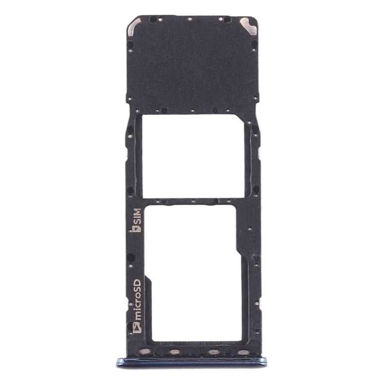 For Galaxy A7 (2018) / A750F SIM Card Tray + Micro SD Card Tray (Black) - Card Tray by buy2fix | Online Shopping UK | buy2fix