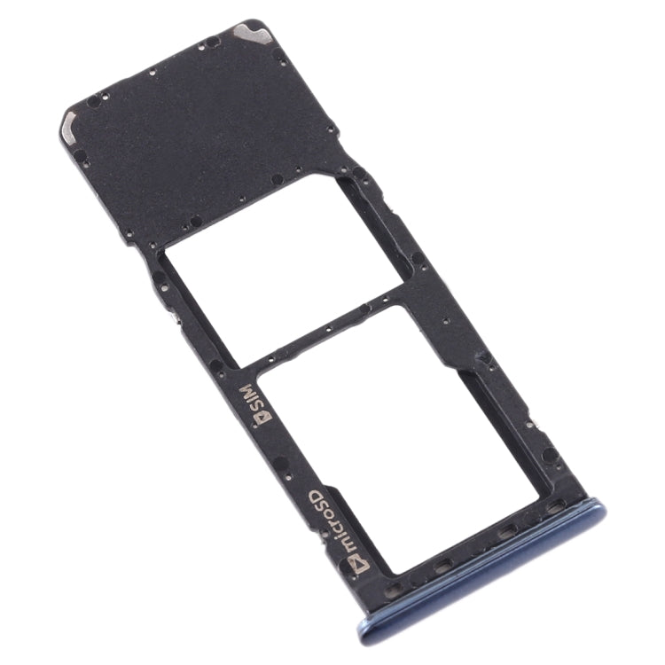 For Galaxy A7 (2018) / A750F SIM Card Tray + Micro SD Card Tray (Black) - Card Tray by buy2fix | Online Shopping UK | buy2fix