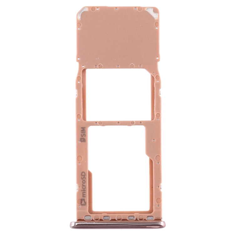 For Galaxy A7 (2018) / A750F SIM Card Tray + Micro SD Card Tray (Gold) - Card Tray by buy2fix | Online Shopping UK | buy2fix