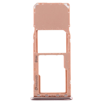 For Galaxy A7 (2018) / A750F SIM Card Tray + Micro SD Card Tray (Gold) - Card Tray by buy2fix | Online Shopping UK | buy2fix