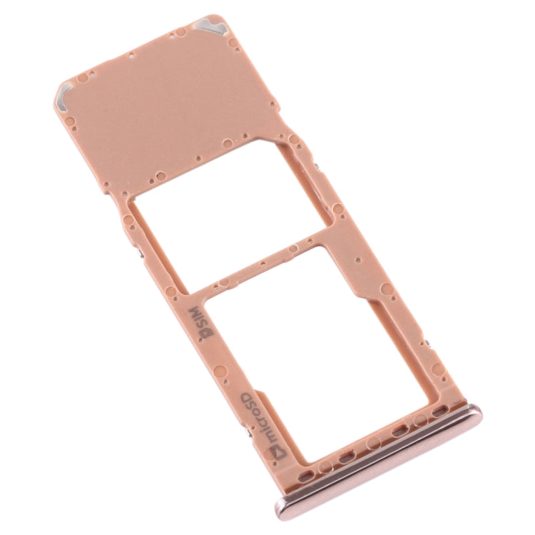 For Galaxy A7 (2018) / A750F SIM Card Tray + Micro SD Card Tray (Gold) - Card Tray by buy2fix | Online Shopping UK | buy2fix