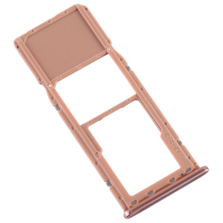 For Galaxy A7 (2018) / A750F SIM Card Tray + Micro SD Card Tray (Gold) - Card Tray by buy2fix | Online Shopping UK | buy2fix