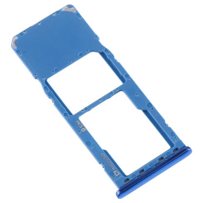 For Galaxy A7 (2018) / A750F SIM Card Tray + Micro SD Card Tray (Blue) - Card Tray by buy2fix | Online Shopping UK | buy2fix