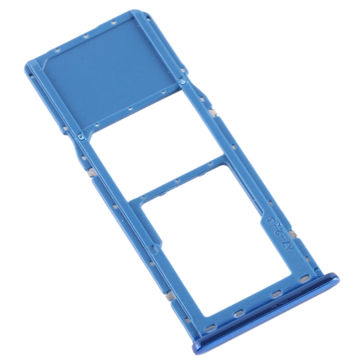 For Galaxy A7 (2018) / A750F SIM Card Tray + Micro SD Card Tray (Blue) - Card Tray by buy2fix | Online Shopping UK | buy2fix