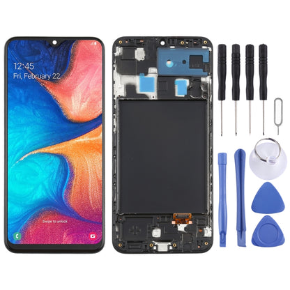 Original Super AMOLED LCD Screen for Galaxy A20 Digitizer Full Assembly with Frame - LCD Screen by buy2fix | Online Shopping UK | buy2fix