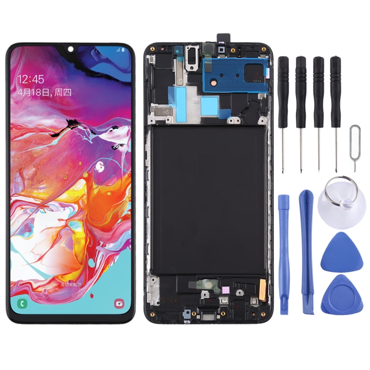 Original Super AMOLED LCD Screen for Galaxy A70 Digitizer Full Assembly with Frame - LCD Screen by buy2fix | Online Shopping UK | buy2fix
