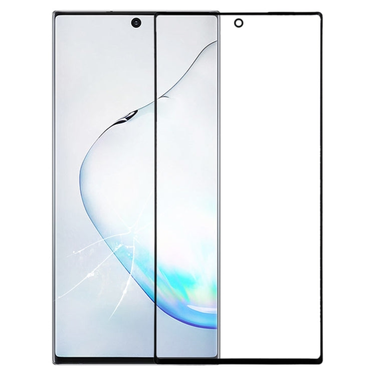 For Galaxy Note 10 Front Screen Outer Glass Lens (Black) - Outer Glass Lens by buy2fix | Online Shopping UK | buy2fix
