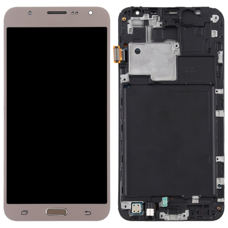TFT LCD Screen for Galaxy J7 (2015) / J700F Digitizer Full Assembly with Frame (Gold) - LCD Screen by buy2fix | Online Shopping UK | buy2fix