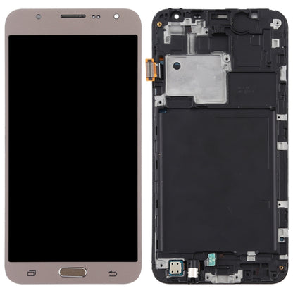 TFT LCD Screen for Galaxy J7 (2015) / J700F Digitizer Full Assembly with Frame (Gold) - LCD Screen by buy2fix | Online Shopping UK | buy2fix