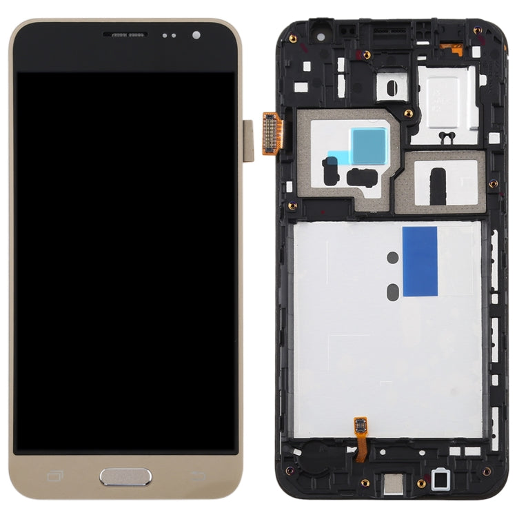 TFT LCD Screen for Galaxy J3 (2016) / J320F Digitizer Full Assembly with Frame (Gold) - LCD Screen by buy2fix | Online Shopping UK | buy2fix