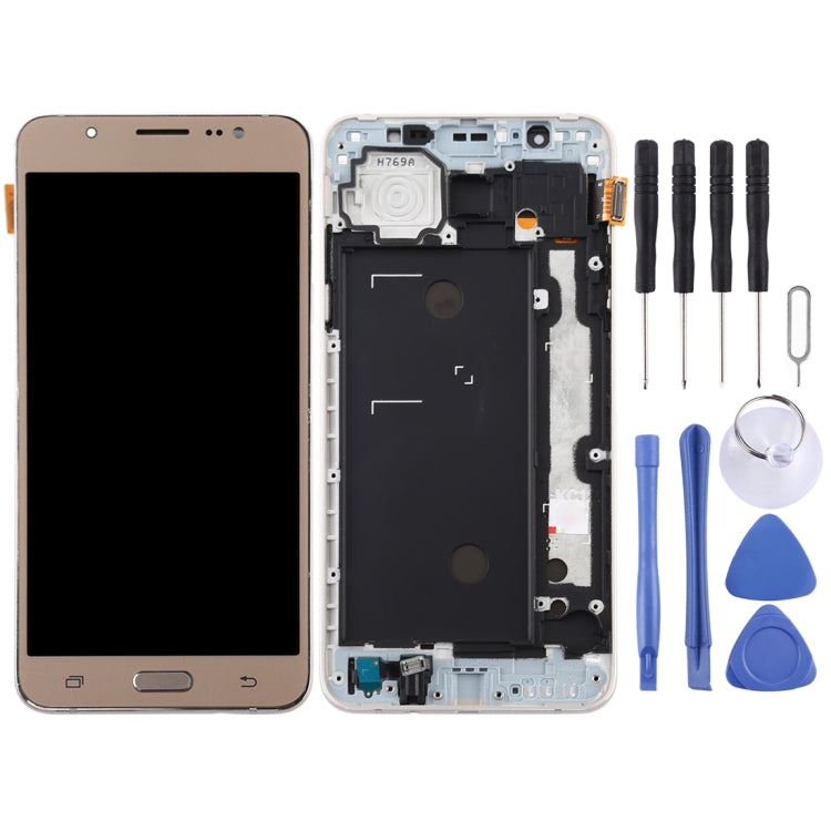 TFT LCD Screen for Galaxy J7 (2016) / J710F Digitizer Full Assembly with Frame (Gold) - LCD Screen by buy2fix | Online Shopping UK | buy2fix