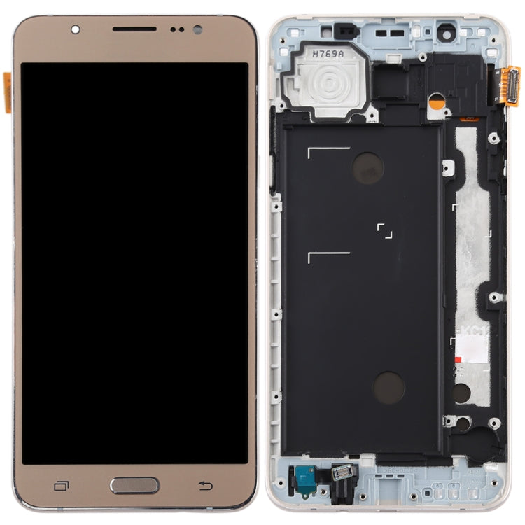 TFT LCD Screen for Galaxy J7 (2016) / J710F Digitizer Full Assembly with Frame (Gold) - LCD Screen by buy2fix | Online Shopping UK | buy2fix