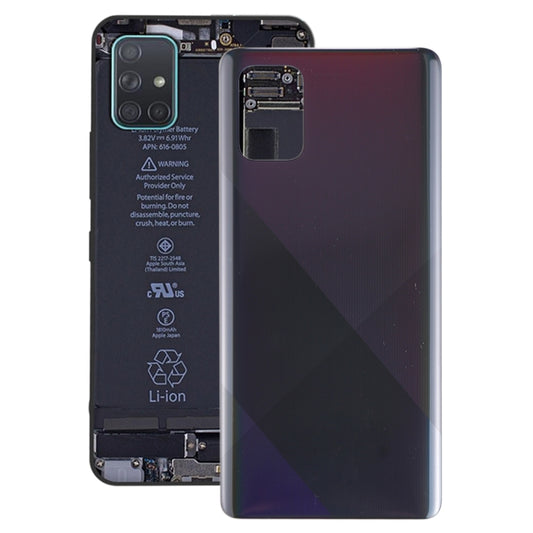 For Galaxy A71 Original Battery Back Cover (Black) - Back Cover by buy2fix | Online Shopping UK | buy2fix