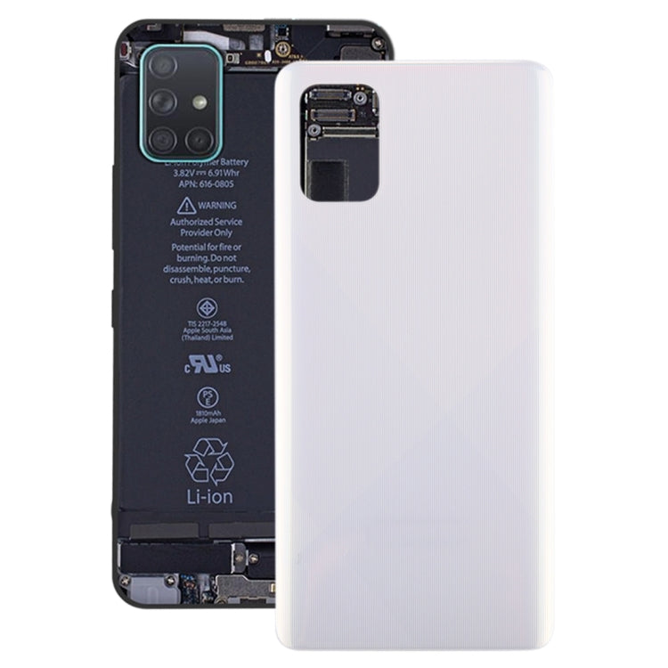 For Galaxy A71 Original Battery Back Cover (White) - Back Cover by buy2fix | Online Shopping UK | buy2fix