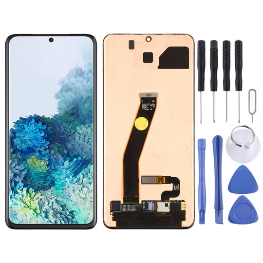 Original Dynamic AMOLED LCD Screen for Galaxy S20 4G/5G with Digitizer Full Assembly (Black)