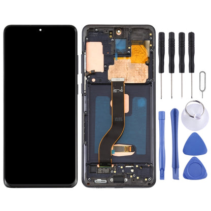 Original Dynamic AMOLED LCD Screen for Galaxy S20+ 4G Digitizer Full Assembly with Frame (Black) - LCD Screen by buy2fix | Online Shopping UK | buy2fix