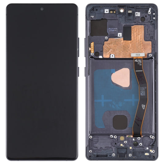 Original Super AMOLED Material LCD Screen and Digitizer Full Assembly with Frame for Galaxy S10 Lite(Black) - LCD Screen by buy2fix | Online Shopping UK | buy2fix