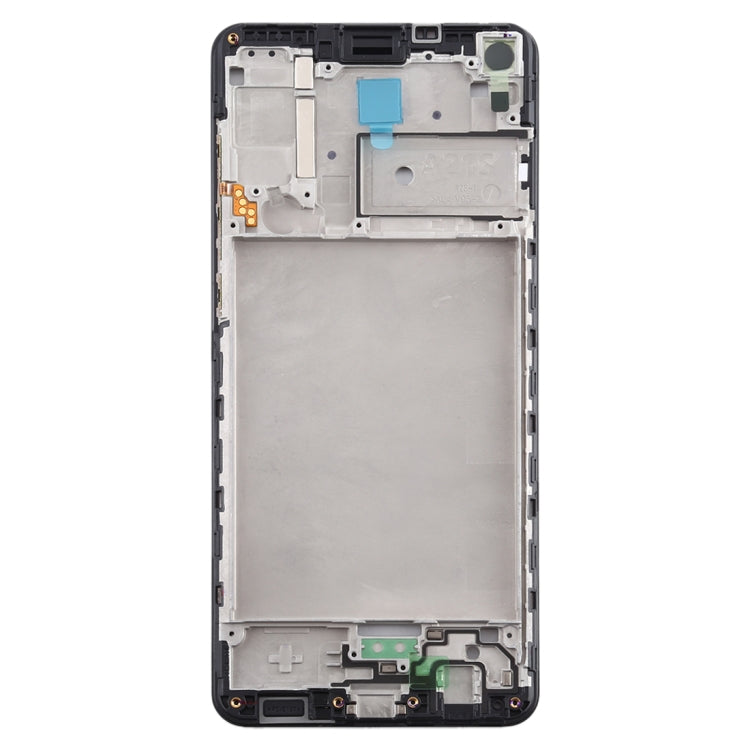 For Samsung Galaxy A21s  Front Housing LCD Frame Bezel Plate (Black) - Frame Bezel Plate by buy2fix | Online Shopping UK | buy2fix