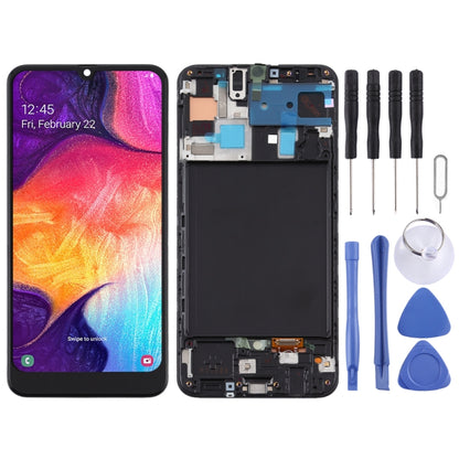 TFT LCD Screen for Samsung Galaxy A50 Digitizer Full Assembly with Frame (Not Supporting Fingerprint Identification)(Black) - LCD Screen by buy2fix | Online Shopping UK | buy2fix