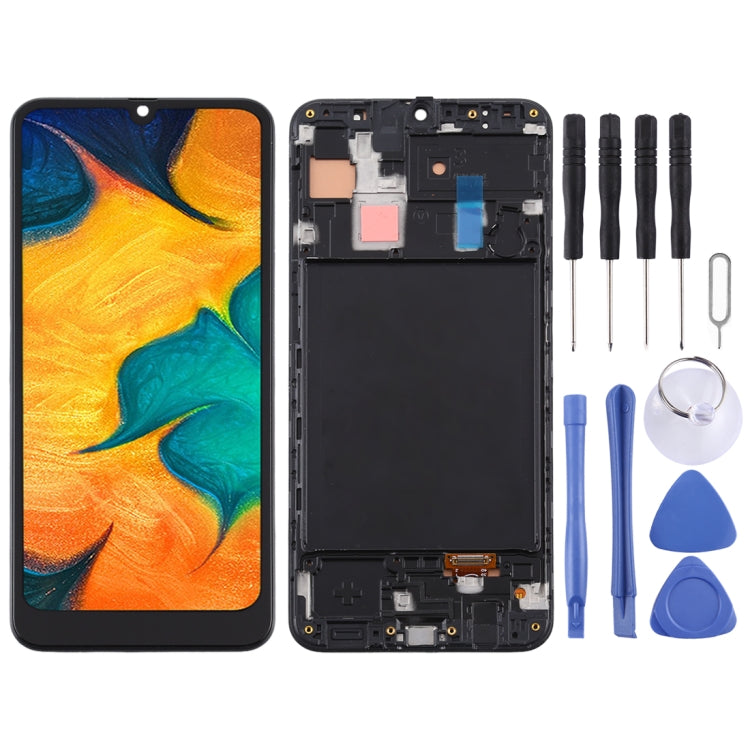 TFT LCD Screen for Samsung Galaxy A30 Digitizer Full Assembly with Frame (Black) - LCD Screen by buy2fix | Online Shopping UK | buy2fix