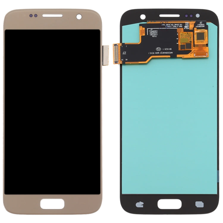 OLED LCD Screen for Samsung Galaxy S7 with Digitizer Full Assembly (Gold) - LCD Screen by buy2fix | Online Shopping UK | buy2fix