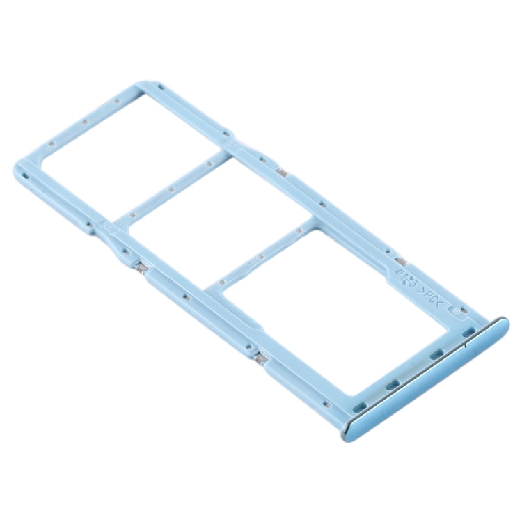 For Samsung Galaxy A51 / A515 SIM Card Tray + SIM Card Tray + Micro SD Card Tray (Blue) - Card Tray by buy2fix | Online Shopping UK | buy2fix