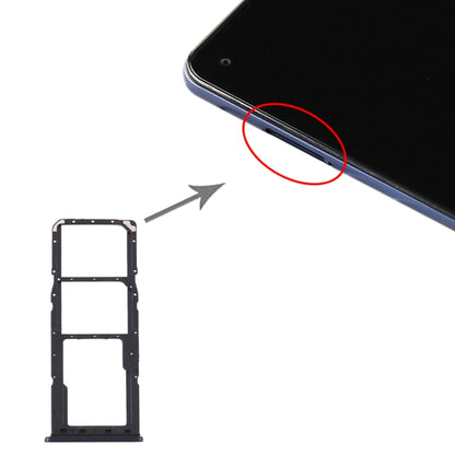 For Samsung Galaxy A21s SIM Card Tray + SIM Card Tray + Micro SD Card Tray (Black) - Card Tray by buy2fix | Online Shopping UK | buy2fix