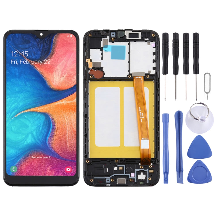 TFT LCD Screen for Samsung Galaxy A20e Digitizer Full Assembly with Frame (Black) - LCD Screen by buy2fix | Online Shopping UK | buy2fix