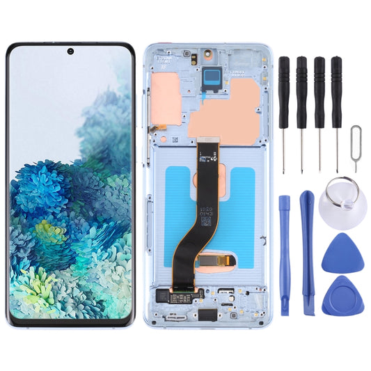Original Super AMOLED LCD Screen for Samsung Galaxy S20+ 5G SM-G986B/G985 Digitizer Full Assembly with Frame (Blue) - LCD Screen by buy2fix | Online Shopping UK | buy2fix