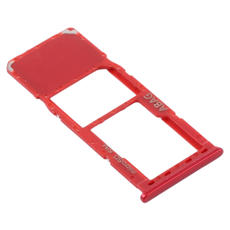 For Samsung Galaxy A21s SIM Card Tray + Micro SD Card Tray (Red) - Card Tray by buy2fix | Online Shopping UK | buy2fix