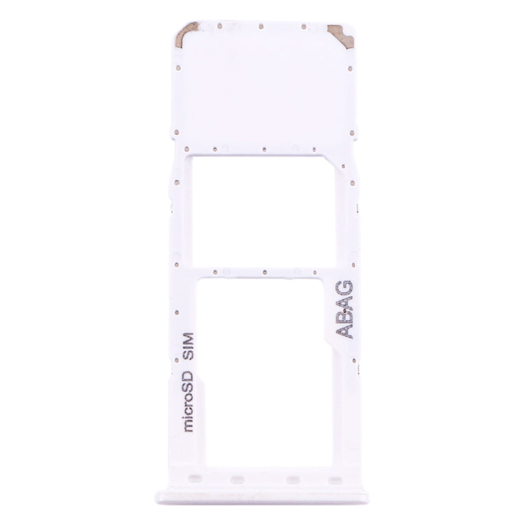 For Samsung Galaxy A21s SIM Card Tray + Micro SD Card Tray (White) - Card Tray by buy2fix | Online Shopping UK | buy2fix