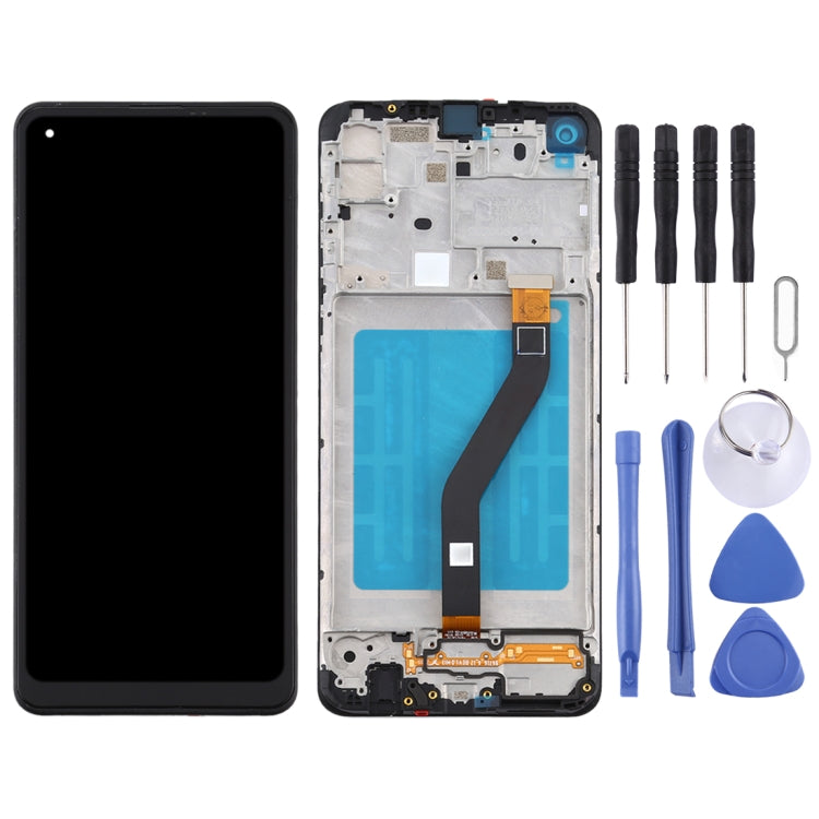 OEM LCD Screen for Samsung Galaxy A21 / SM-A215 Digitizer Full Assembly with Frame (Black) - LCD Screen by buy2fix | Online Shopping UK | buy2fix