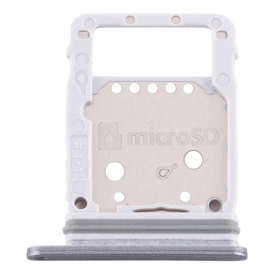 For Samsung Galaxy Tab S6 SM-T860 SIM Card Tray + Micro SD Card Tray (Silver) - Card Tray by buy2fix | Online Shopping UK | buy2fix