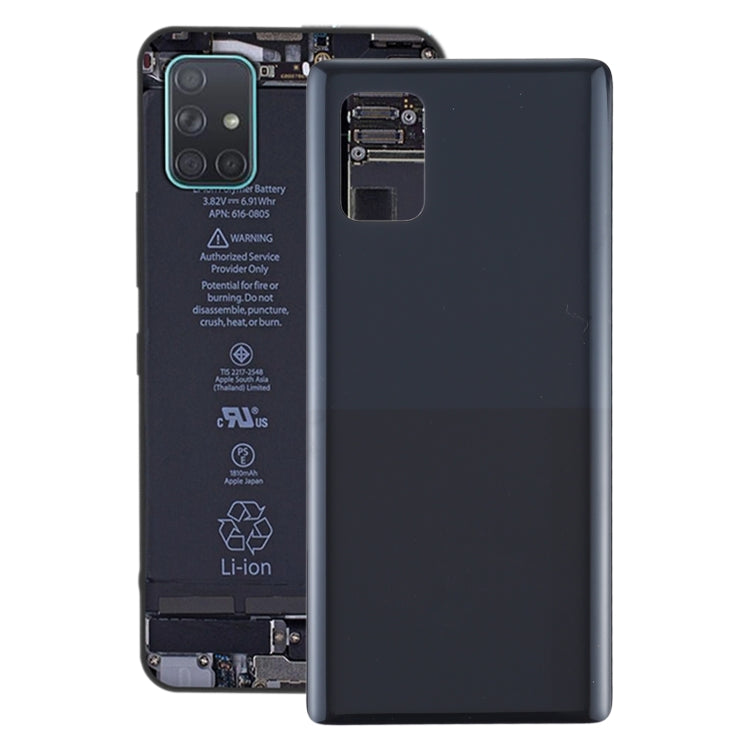 For Samsung Galaxy A71 5G SM-A716 Battery Back Cover (Black) - Back Cover by buy2fix | Online Shopping UK | buy2fix