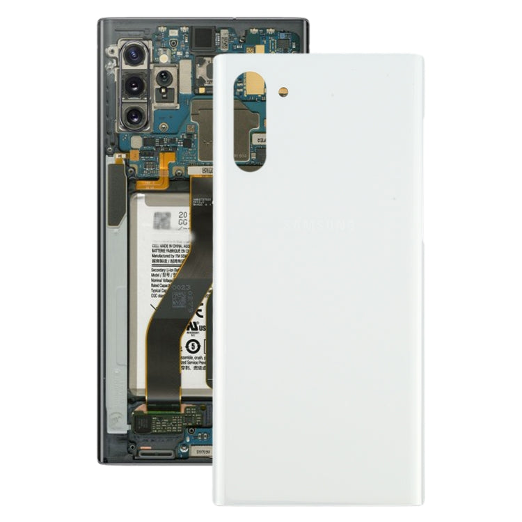 For Samsung Galaxy Note10 Battery Back Cover (White) - Back Cover by buy2fix | Online Shopping UK | buy2fix