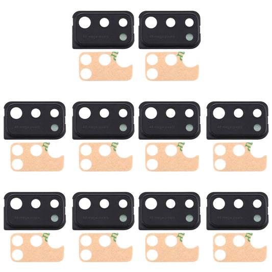 For Samsung Galaxy A41 10pcs Camera Lens Cover (Black) - Camera Series by buy2fix | Online Shopping UK | buy2fix
