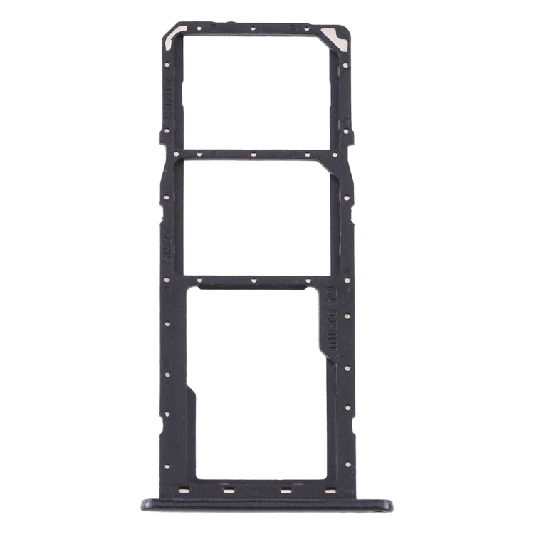 For Samsung Galaxy A11 SM-A115 SIM Card Tray + SIM Card Tray + Micro SD Card Tray (Black) - Card Tray by buy2fix | Online Shopping UK | buy2fix