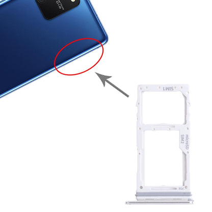 For Samsung Galaxy S10 Lite SM-G770 SIM Card Tray + SIM Card Tray / Micro SD Card Tray (Silver) - Card Tray by buy2fix | Online Shopping UK | buy2fix