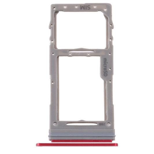 For Samsung Galaxy Note 10 Lite SM-N770 SIM Card Tray + Micro SD Card Tray (Red) - Card Tray by buy2fix | Online Shopping UK | buy2fix