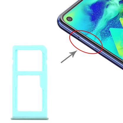 For Samsung Galaxy M40 SM-M405 SIM Card Tray + SIM Card Tray / Micro SD Card Tray (Baby Blue) - Card Tray by buy2fix | Online Shopping UK | buy2fix