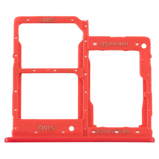 For Samsung Galaxy A2 Core SM-A260 SIM Card Tray + SIM Card Tray + Micro SD Card Tray (Red) - Card Tray by buy2fix | Online Shopping UK | buy2fix