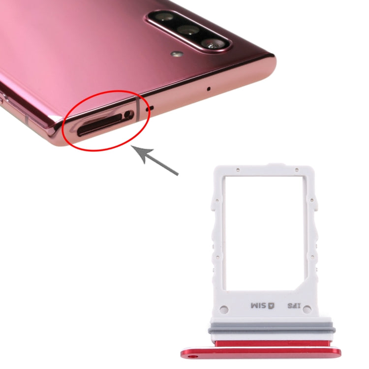 For Samsung Galaxy Note10 5G SIM Card Tray (Red) - Card Tray by buy2fix | Online Shopping UK | buy2fix