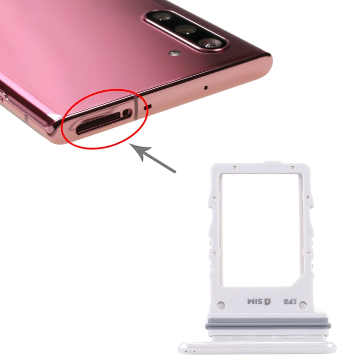For Samsung Galaxy Note10 5G SIM Card Tray (White) - Card Tray by buy2fix | Online Shopping UK | buy2fix